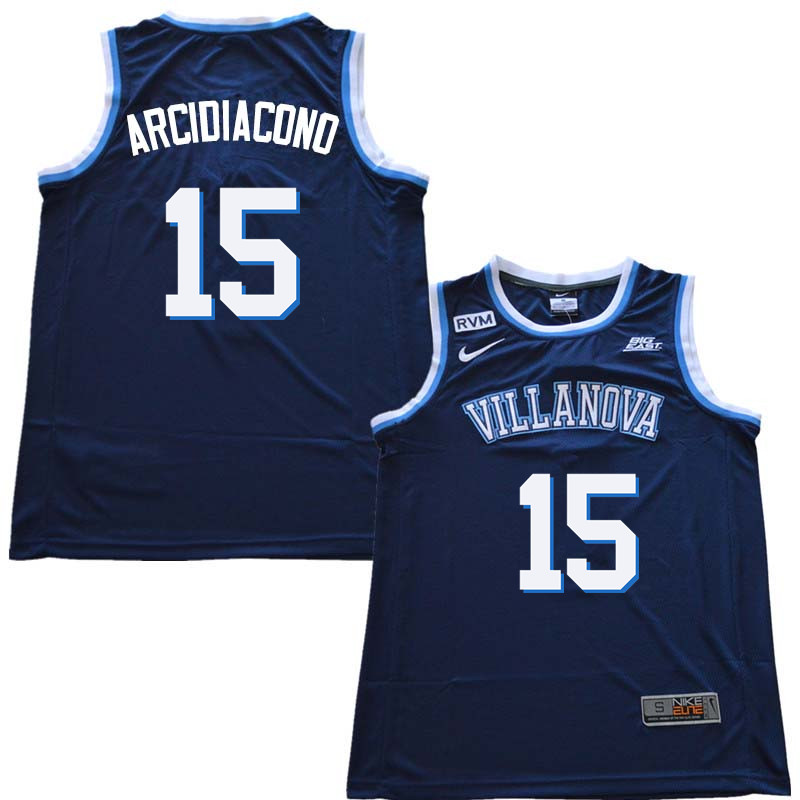 2018 Men #15 Ryan Arcidiacono Willanova Wildcats College Basketball Jerseys Sale-Navy